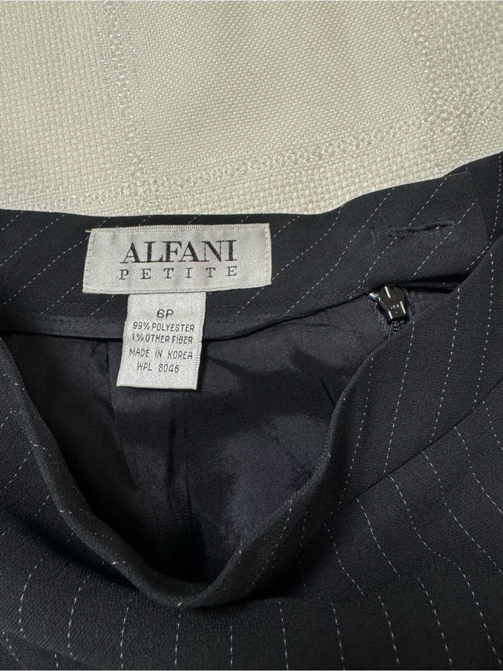 Alfani Black and white Pinstripe Pencil Skirt image 2